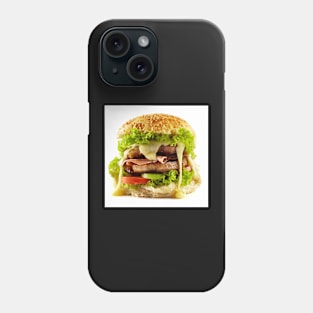 Homemade steak burger Phone Case