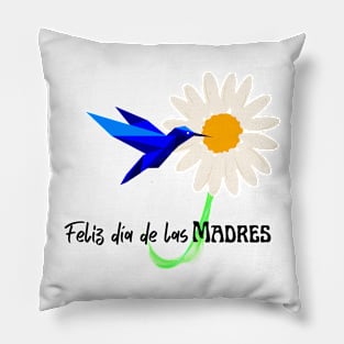 Feliz día madres, colibrí Pillow