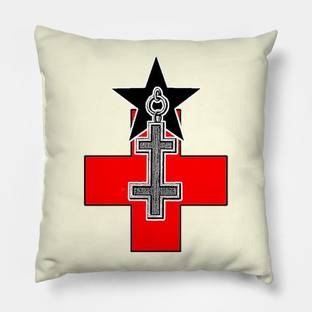 Cross of the Templars Pillow by Marccelus