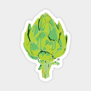 Artichoke whole impressionism Magnet