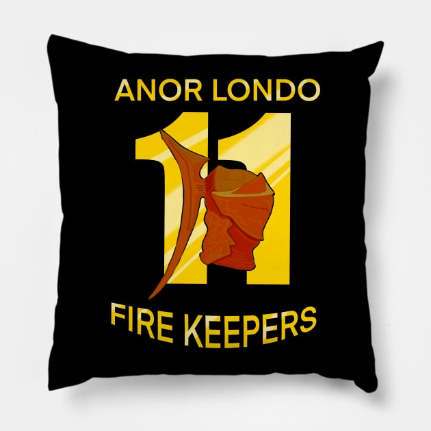 Anor Londo Fire Keepers Pillow by RiffRaffComics