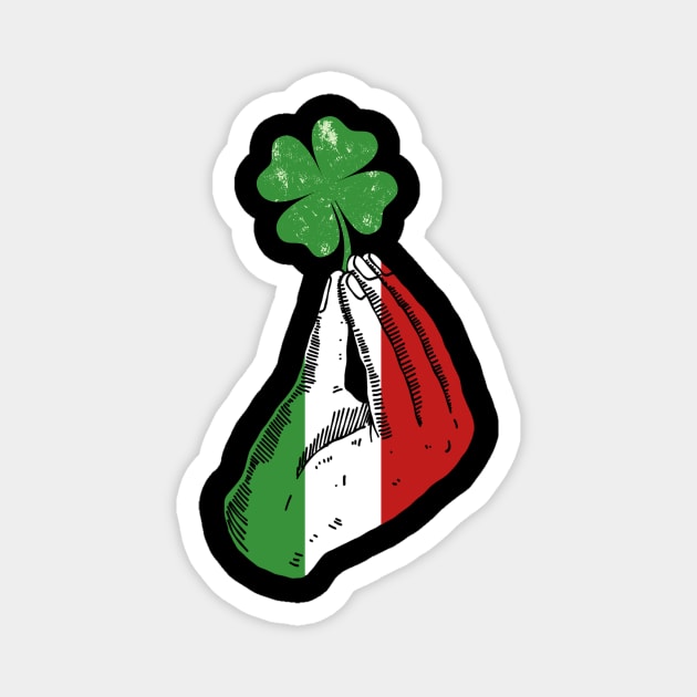 Pinched Clover Magnet by The WYLD Tribe