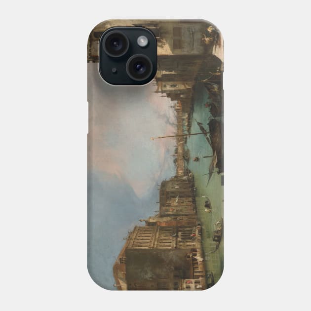 The Grand Canal in Venice with the Palazzo Corner Ca'Grande by Canaletto Phone Case by Classic Art Stall