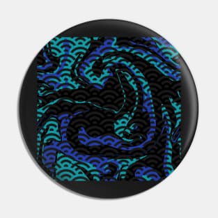 Seigaiha Spiral Pin