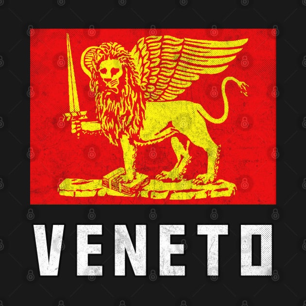 Veneto Italia / Italian Region Vintage Look Flag by DankFutura