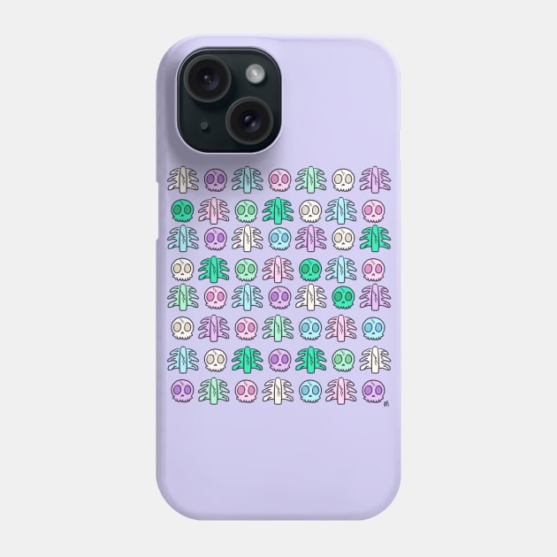 Cracked Pastel Bones Phone Case by StarKillerTheDreaded