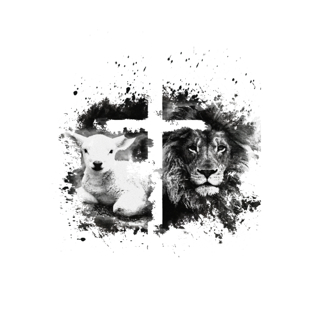 Disover Lion and the Lamb - Christian - T-Shirt