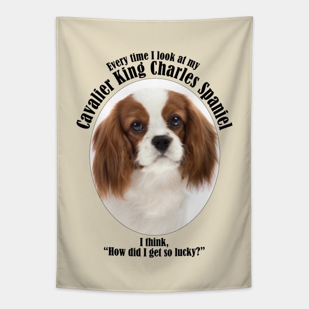 Lucky Spaniel Tapestry by You Had Me At Woof