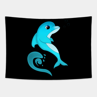 Blue Dolphin Tapestry