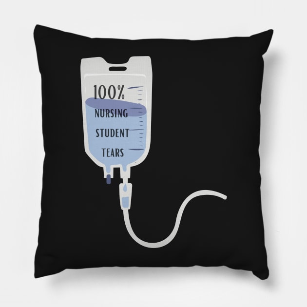 nursing student tears Pillow by Clouth Clothing 