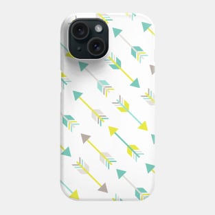 Mint Lime Tribal Arrows Pattern Indian Indigenous Phone Case