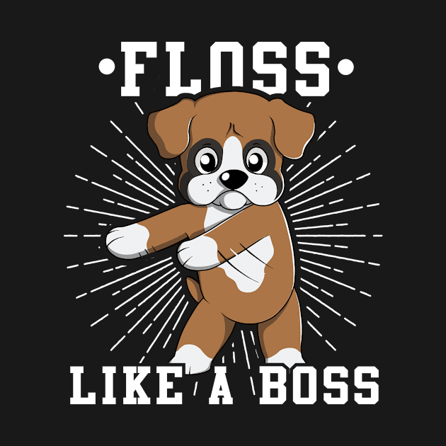 Boxer Dog Floss Like A Boss by Rebus28