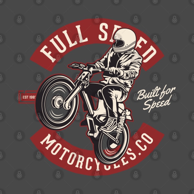 Full Speed Motorcycles Co. by funkymonkeytees