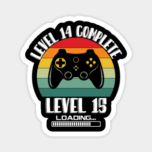 Level 6 Complete Level 7 Loading 6th Birthday Video Gamer Magnet