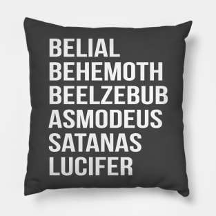 Satanic Names Shirt Pillow