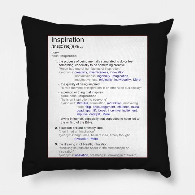 What is inspiration ? Pillow by fantastic-designs