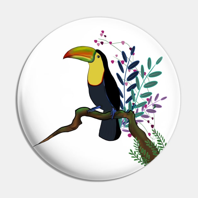 Toucan Pin by Andrea Ruiz Designs