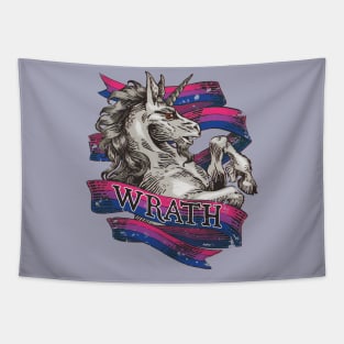 Wrath Unicorn – Bisexual Pride Tapestry