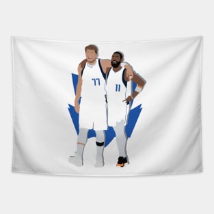 Luka Doncic & Kyrie Irving UNSTOPPABLE Duo Dallas Mavericks Tapestry