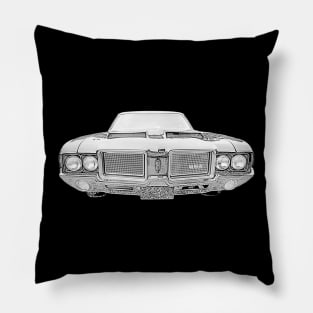 Oldsmobile 442 1960s-1970s classic muscle car Pillow