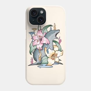 Leopard Seal Abstract Floral Display Phone Case