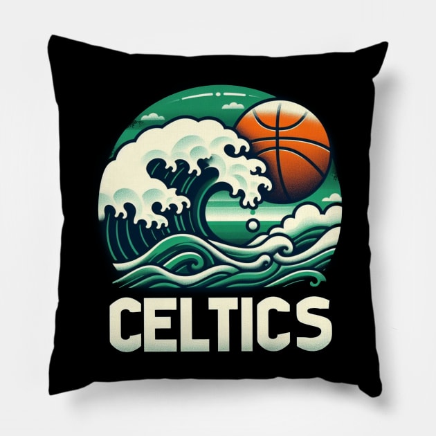 Boston Celtics Pillow by DarkWave