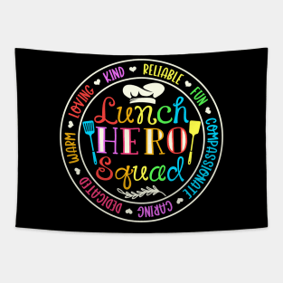 Lunch Hero Squad Tapestry