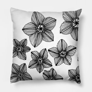 Flower Patch - Hand drawn Pillow