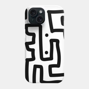 Black + White Phone Case