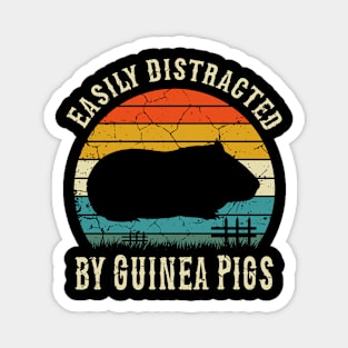 Easily Distracted By Guinea Pigs, Guinea Pigs owners Magnet