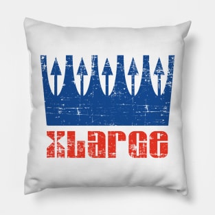 XLARGE Throwback Crown Design Distressed Pillow