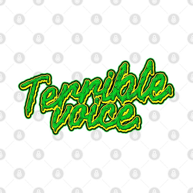 Terrible voice fonttype design, typography design, grime design, font design. by Darts design studio