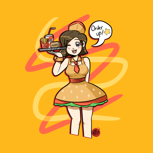 burger gal by robinchan33