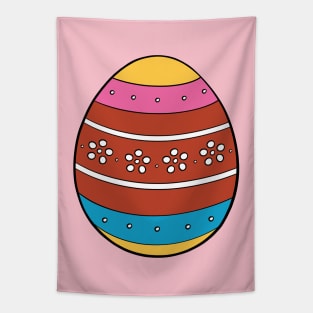 Dotted Flowers Easter Egg Tapestry