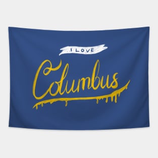 I Love Columbus Tapestry