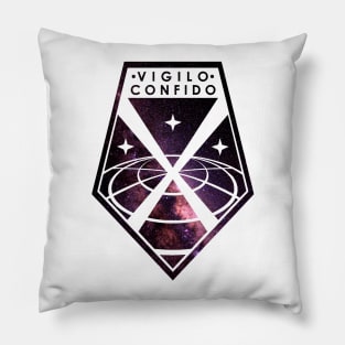 Vigilo Confido X Com galaxies Pillow