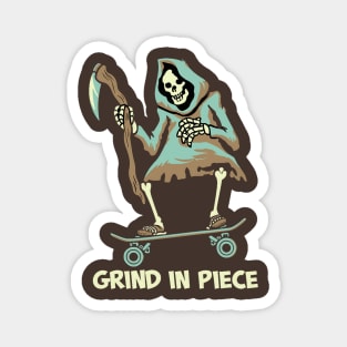 Grind In Piece Magnet