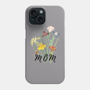 Mothers day water color flowers Phone Case