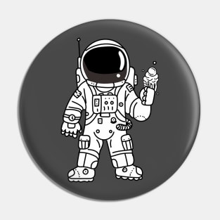 Astronaut  ice cream Pin