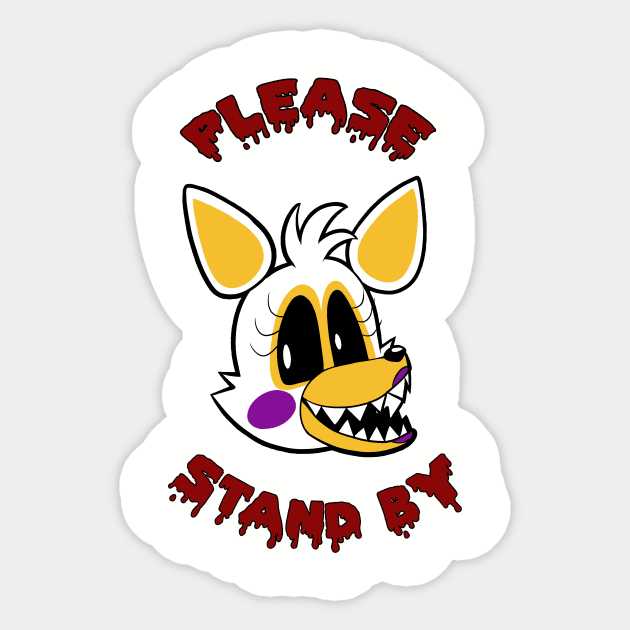 LOLBIT - Please Stand By - Five Nights At Freddys - Sticker