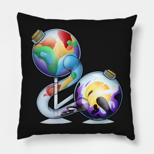 Gay and Non-Binary Pride Potion Pillow