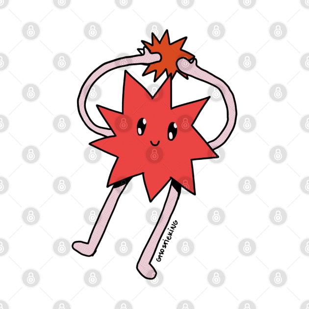 Silly Little Guy | Red Sticker Version by ghostieking