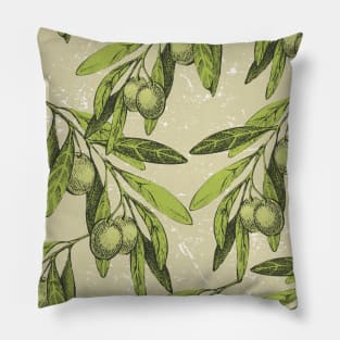 Olives pattern texture Pillow