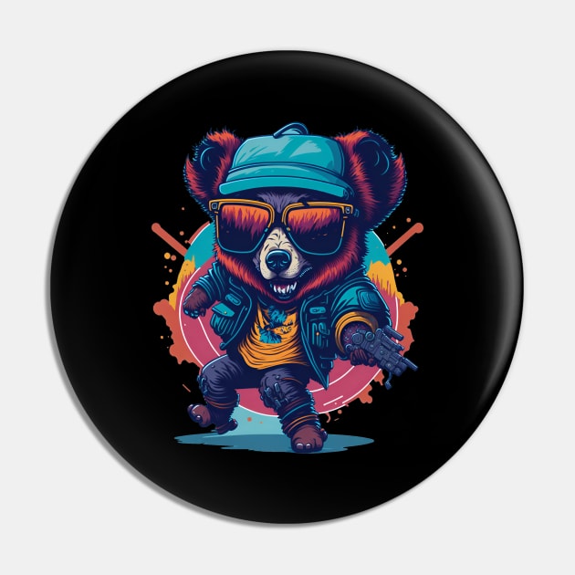 Dancing Panda Pin by JayDs Shop