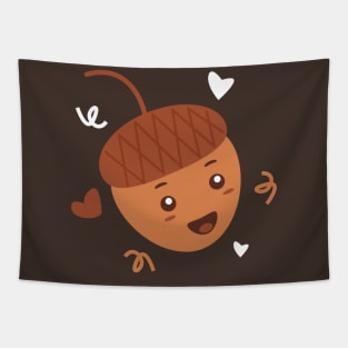 Kawaii Acorn Tapestry