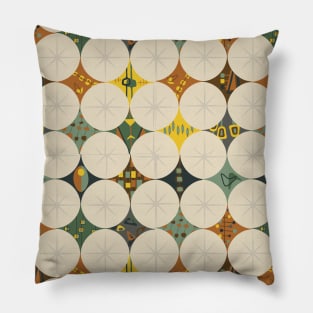 Mid Century Modern Quilt Print Pillow