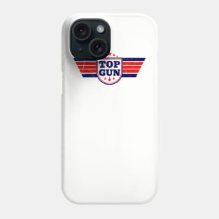 top gun retro white Phone Case