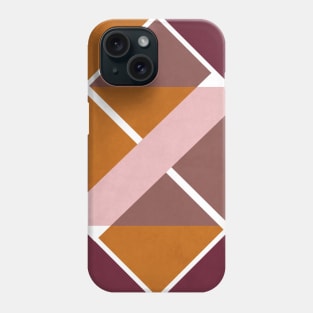 Geometric pattern Fire hot colors Phone Case