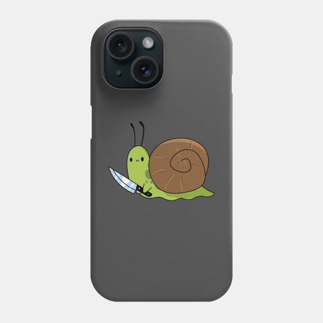 Snail with knife! Phone Case by Anime Meme's