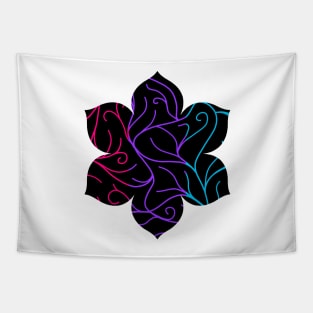 Black Velvet, Androgyne Flag Vines Tapestry